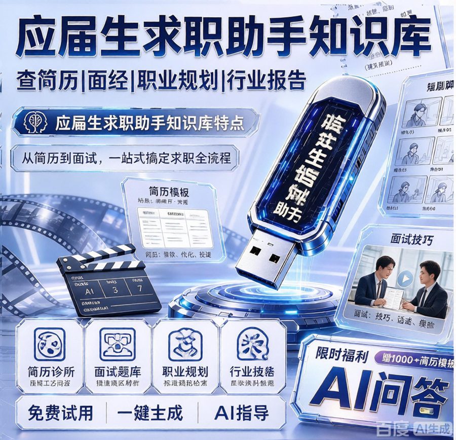 求职招聘与职业发展知识库海报